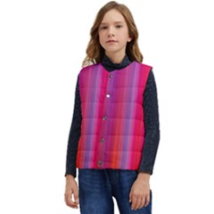 Multicolored Abstract Linear Print Kid s Short Button Up Puffer Vest	 by dflcprintsclothing