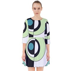 Abstraction 73 Smock Dress by Mazipoodles