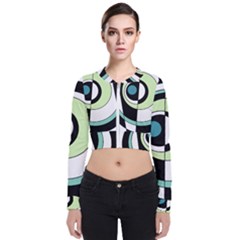 Abstraction 73 Long Sleeve Zip Up Bomber Jacket by Mazipoodles