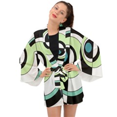 Abstraction 73 Long Sleeve Kimono