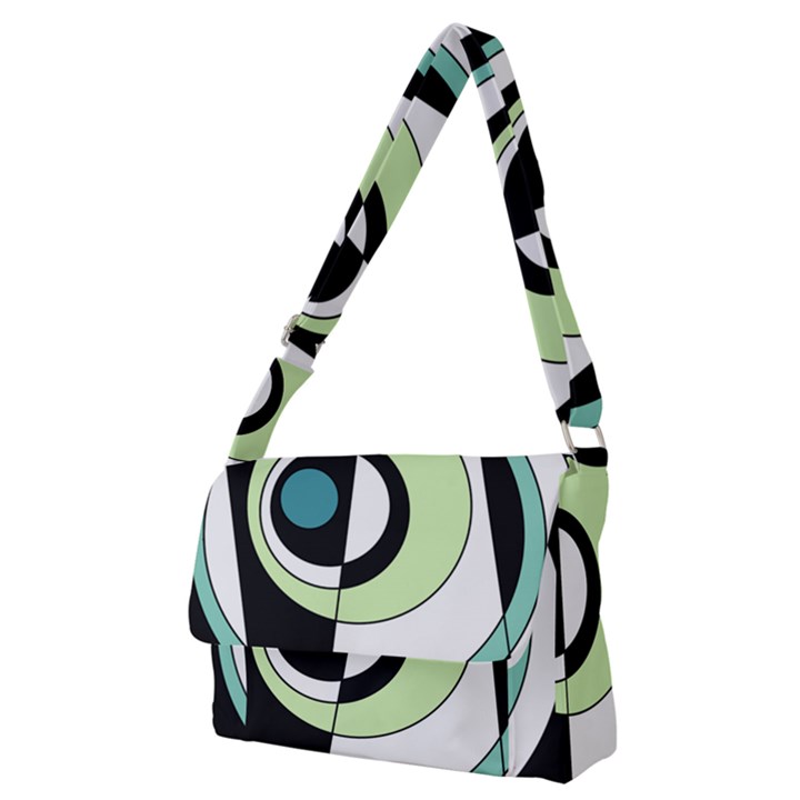 Abstraction 73 Full Print Messenger Bag (M)