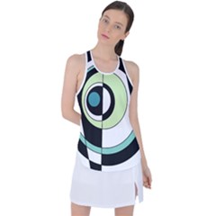 Abstraction 73 Racer Back Mesh Tank Top by Mazipoodles