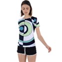 Abstraction 73 Back Circle Cutout Sports Tee View1