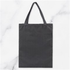 Small Grey Black Plaid Classic Tote Bag by violetheavensky