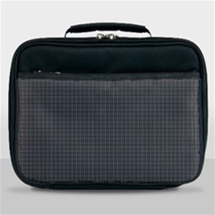 Small Grey Black Plaid Lunch Bag by violetheavensky