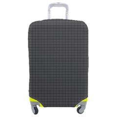 Small Grey Black Plaid Luggage Cover (medium) by violetheavensky