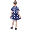 White Circles Blue Kids  Sailor Dress View2