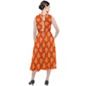 Textured Hearts Orange Round Neck Boho Dress View2