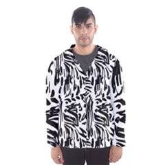 Abstract Painting Men s Hooded Windbreaker