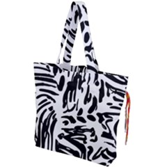 Abstract Painting Drawstring Tote Bag by Sobalvarro