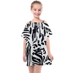 Abstract Painting Kids  One Piece Chiffon Dress by Sobalvarro