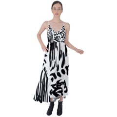 Abstract Painting Tie Back Maxi Dress by Sobalvarro