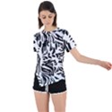 Abstract Painting Asymmetrical Short Sleeve Sports Tee View1