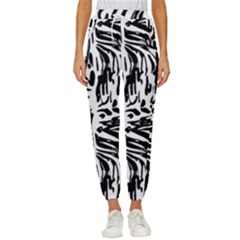 Abstract Painting Cropped Drawstring Pants by Sobalvarro