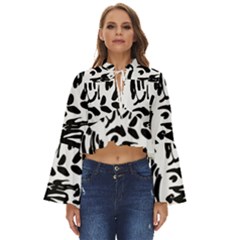 Abstract Painting Boho Long Bell Sleeve Top