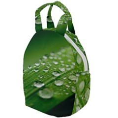 Green Water Leaf Travel Backpacks by artworkshop