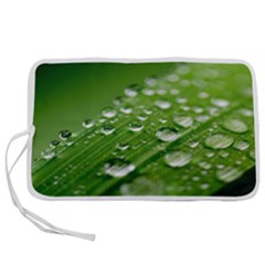 Green Water Leaf Pen Storage Case (l) by artworkshop