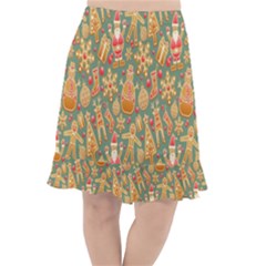 Pattern Seamless Fishtail Chiffon Skirt by artworkshop