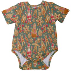 Pattern Seamless Baby Short Sleeve Onesie Bodysuit by artworkshop