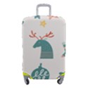 Reindeer Stars Socks Stick Candy Cane Luggage Cover (Small) View1