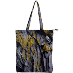 Rock Wall Crevices  Double Zip Up Tote Bag by artworkshop