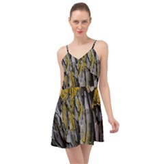 Rock Wall Crevices  Summer Time Chiffon Dress by artworkshop