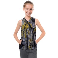 Rock Wall Crevices  Kids  Sleeveless Hoodie by artworkshop