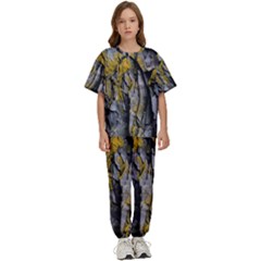 Rock Wall Crevices  Kids  Tee And Pants Sports Set by artworkshop