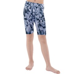 Rocks Stones Gray Gravel Rocky Material  Kids  Mid Length Swim Shorts by artworkshop