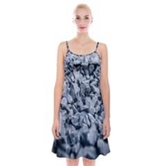 Rocks Stones Gray Gravel Rocky Material  Spaghetti Strap Velvet Dress by artworkshop