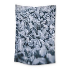 Rocks Stones Gray Gravel Rocky Material  Small Tapestry by artworkshop