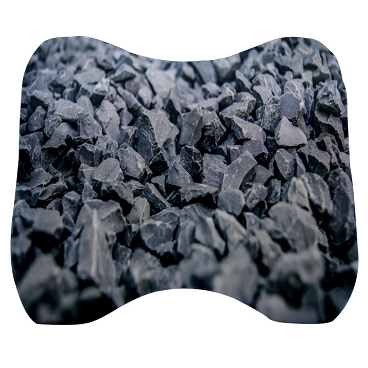 Rocks Stones Gray Gravel Rocky Material  Velour Head Support Cushion