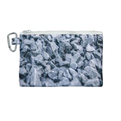 Rocks Stones Gray Gravel Rocky Material  Canvas Cosmetic Bag (medium) by artworkshop