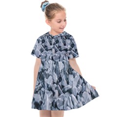 Rocks Stones Gray Gravel Rocky Material  Kids  Sailor Dress by artworkshop