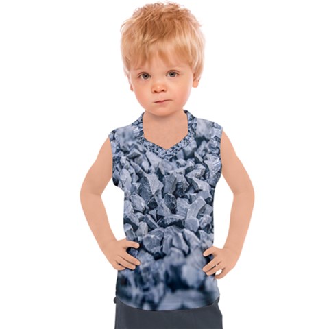 Rocks Stones Gray Gravel Rocky Material  Kids  Sport Tank Top by artworkshop