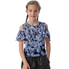 Rocks Stones Gray Gravel Rocky Material  Kids  Butterfly Cutout Tee by artworkshop