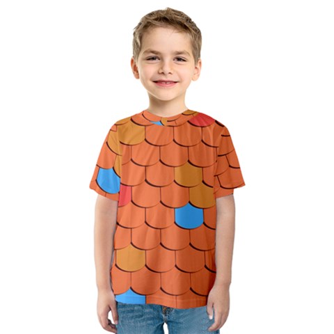 Roof Roofing Tiles  Kids  Sport Mesh Tee by artworkshop