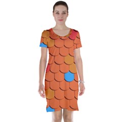 Roof Roofing Tiles  Short Sleeve Nightdress by artworkshop