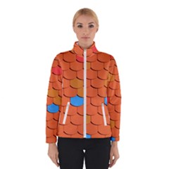 Roof Roofing Tiles  Women s Bomber Jacket by artworkshop