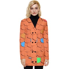 Roof Roofing Tiles  Button Up Hooded Coat  by artworkshop