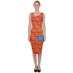 Roof Roofing Tiles  Sleeveless Pencil Dress by artworkshop