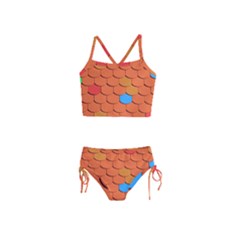 Roof Roofing Tiles  Girls  Tankini Swimsuit