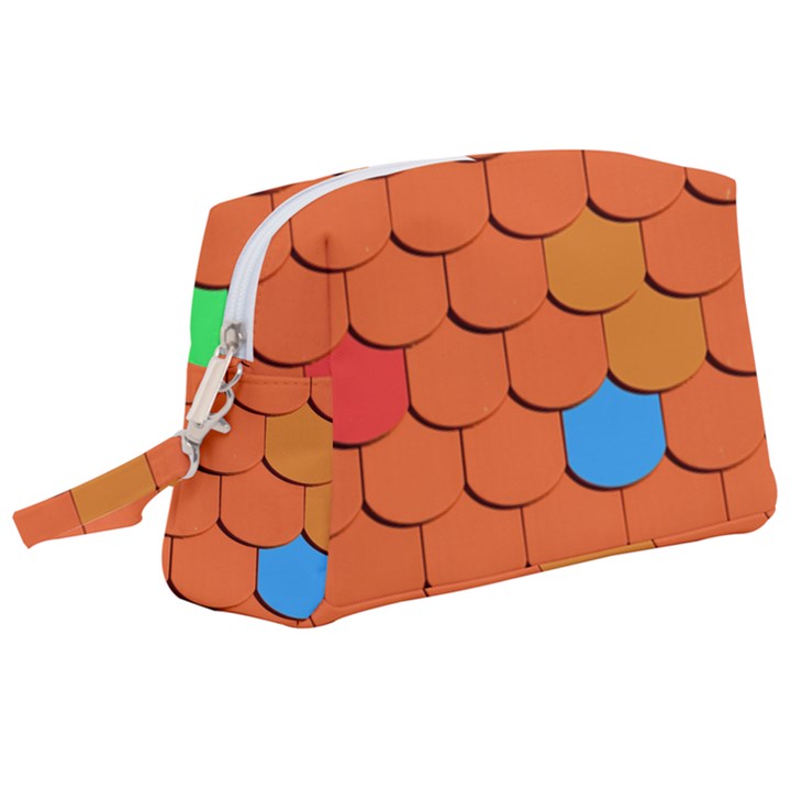 Roof Roofing Tiles  Wristlet Pouch Bag (Large)