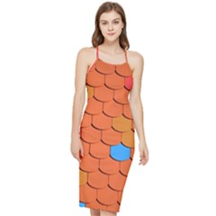 Roof Roofing Tiles  Bodycon Cross Back Summer Dress by artworkshop