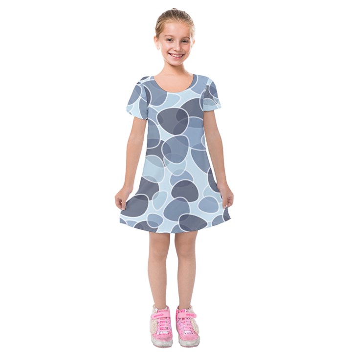 Sample Pattern Seamless Kids  Short Sleeve Velvet Dress