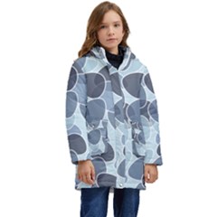 Sample Pattern Seamless Kid s Hooded Longline Puffer Jacket by artworkshop