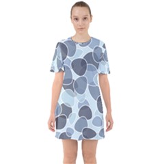 Sample Pattern Seamless Sixties Short Sleeve Mini Dress by artworkshop