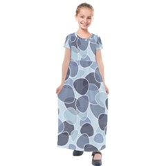 Sample Pattern Seamless Kids  Short Sleeve Maxi Dress by artworkshop