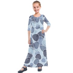 Sample Pattern Seamless Kids  Quarter Sleeve Maxi Dress by artworkshop