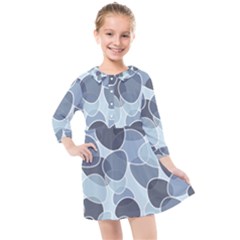 Sample Pattern Seamless Kids  Quarter Sleeve Shirt Dress by artworkshop